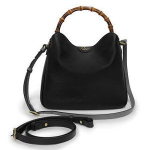 Gucci Diana Crossbody Bamboo Leather Black